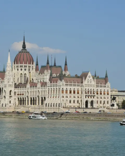Hungarian Parliament Building on the Danube in Budapest